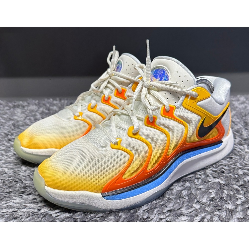 Nike Shoes Sneaker Mens Size 8 University Gold White KD 17 Sunrise FJ9487-700